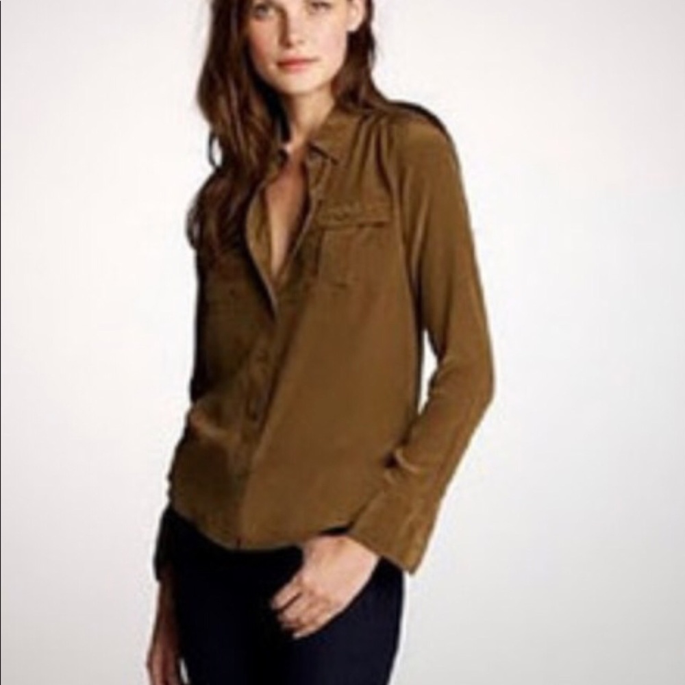 J Crew silk Blythe Blouse